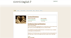Desktop Screenshot of ighmsenglish7.com